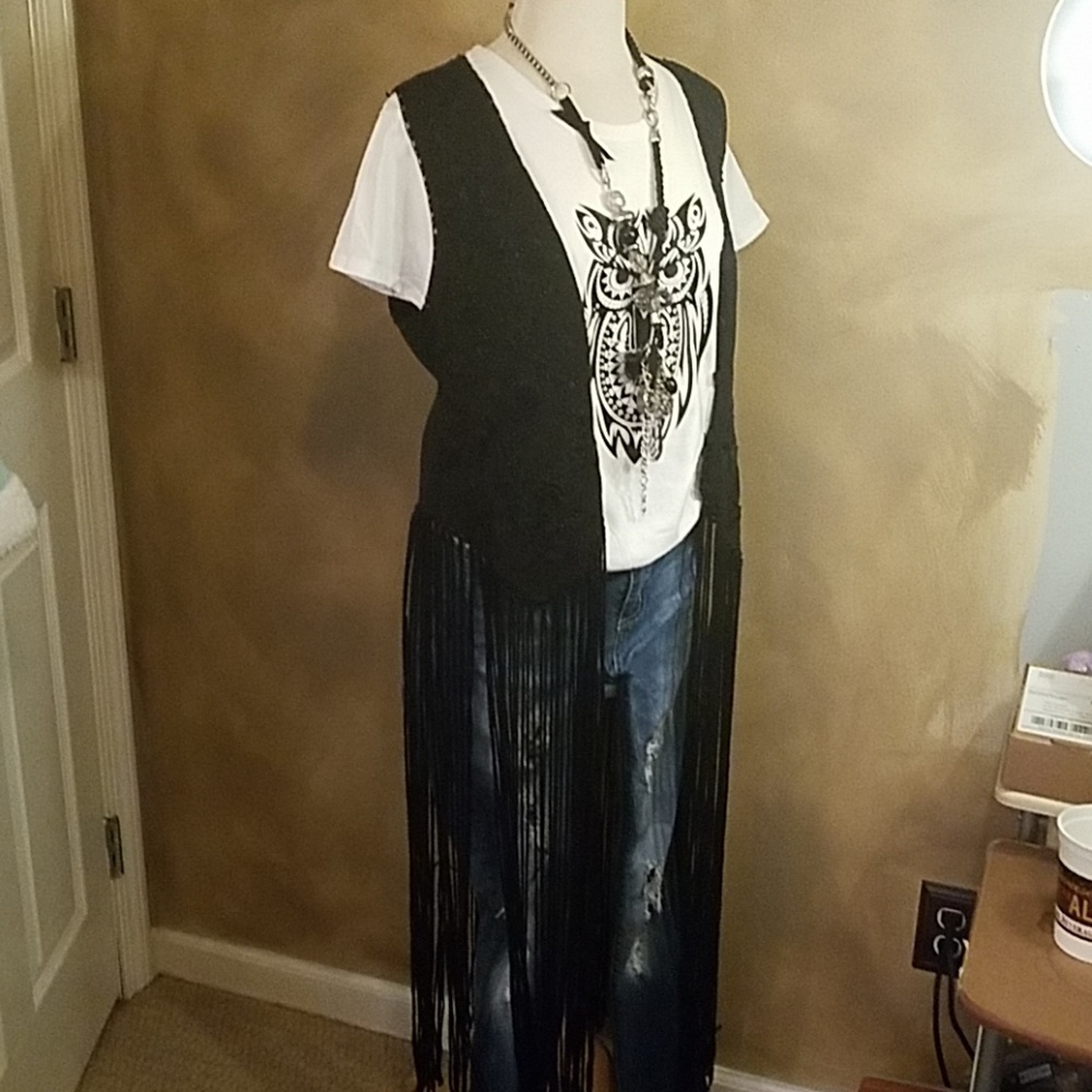 Cardigan with Fringe